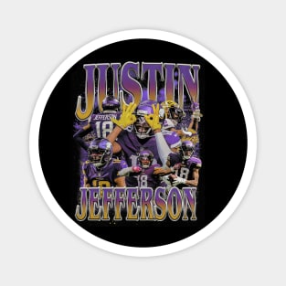 Justin Jefferson Vintage Bootleg Magnet